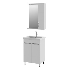 Шкаф-Зеркало Amica "КИПР" 1 Дверь 