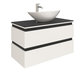 Тумба Подвесная Amica "ЯВА" 2 Ящика Белый 