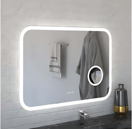  Зеркало Amica "341л2ч3" 6500К 70*100 Овал Сенсор