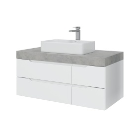 Тумба Подвесная Amica "КАПРИ" 4 Ящика Подиум (Бетон)