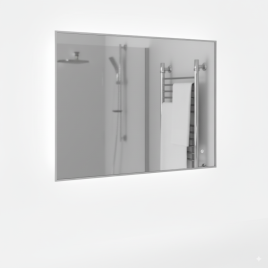 Зеркало Amica "729ску" 4000К 80*60 Квадрат Сенсор Светлое Золото