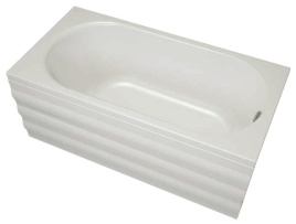 Ванна Прямая Amica "ОБЕРОНИ" Белая 