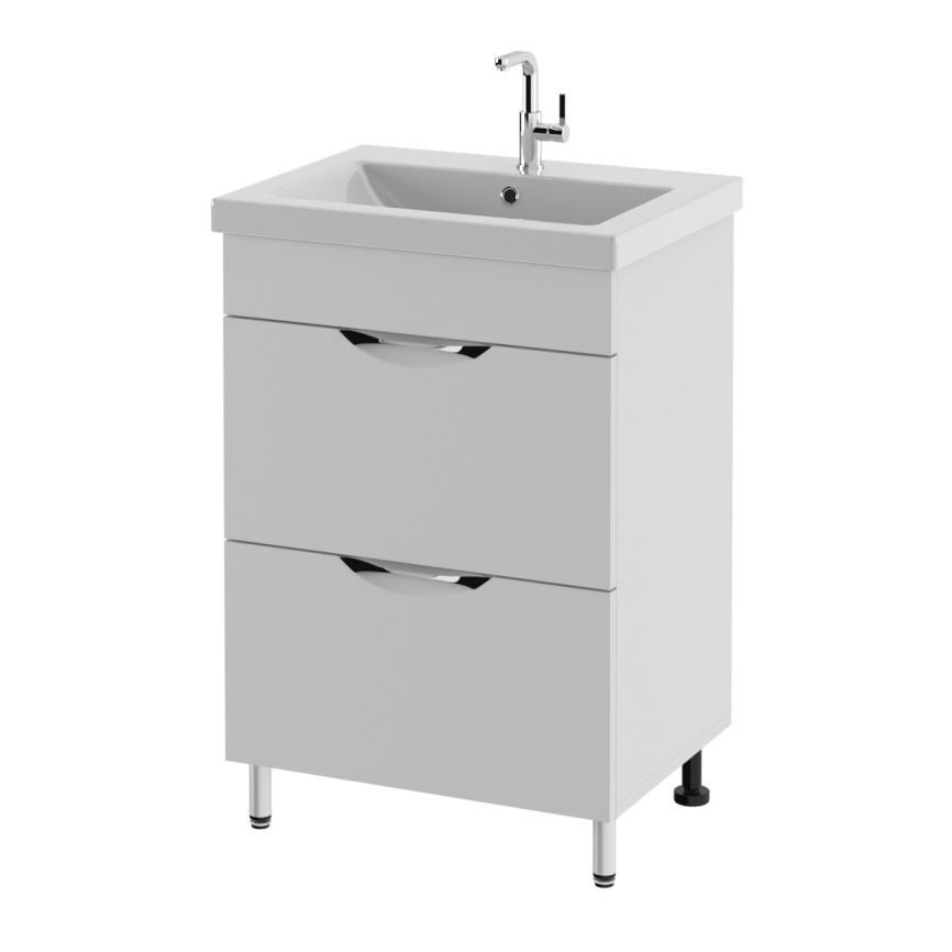 Тумба Напольная Amica "КИПР" 2 Ящика Белый фото 2