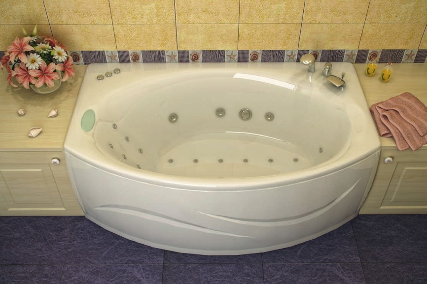 Ванна Прямая Amica "ОГАЙО" 180х80 Овал Белая фото 3