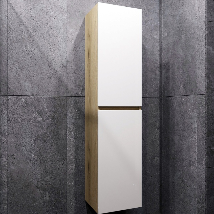 Пенал Подвесной Amica "КРИТ" Размер 40 1 Дверь Белый фото 3