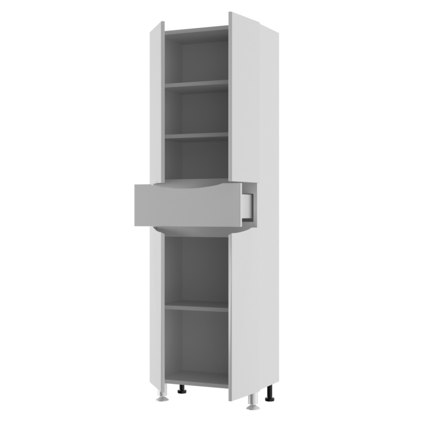 Пенал Напольный Amica "КОРСИКА" Размер 60 2 Двери  Ящик  фото 2