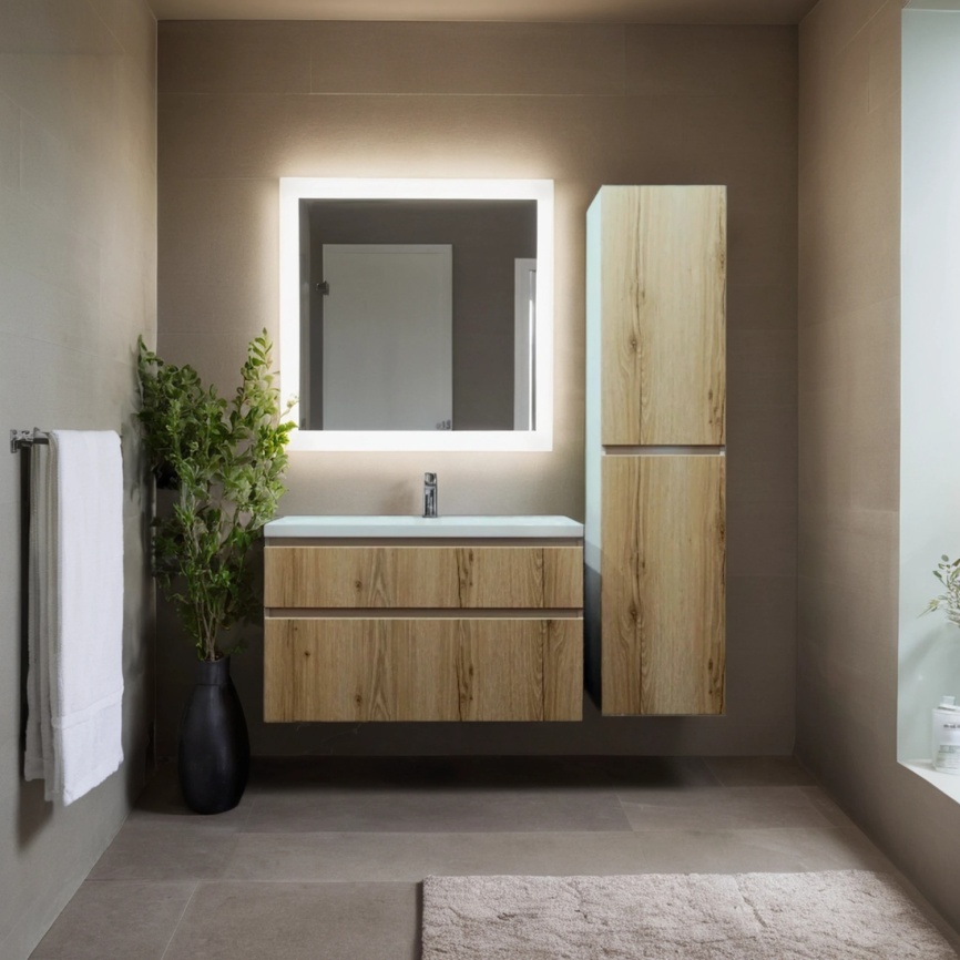 Тумба Подвесная Amica "КРИТ" 2 Ящика Дуб Эльвезия фото 3