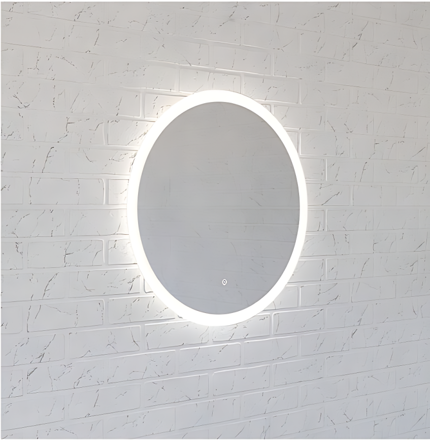 Зеркало Amica "431ску" 4000К 70*80 Квадрат Сенсор Белый фото 1