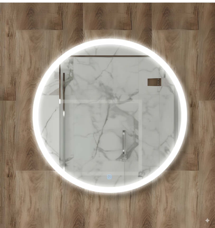 Зеркало Amica "ТАИТИ" 4000К Размер 77 Круг Сенсор Подогрев фото 3