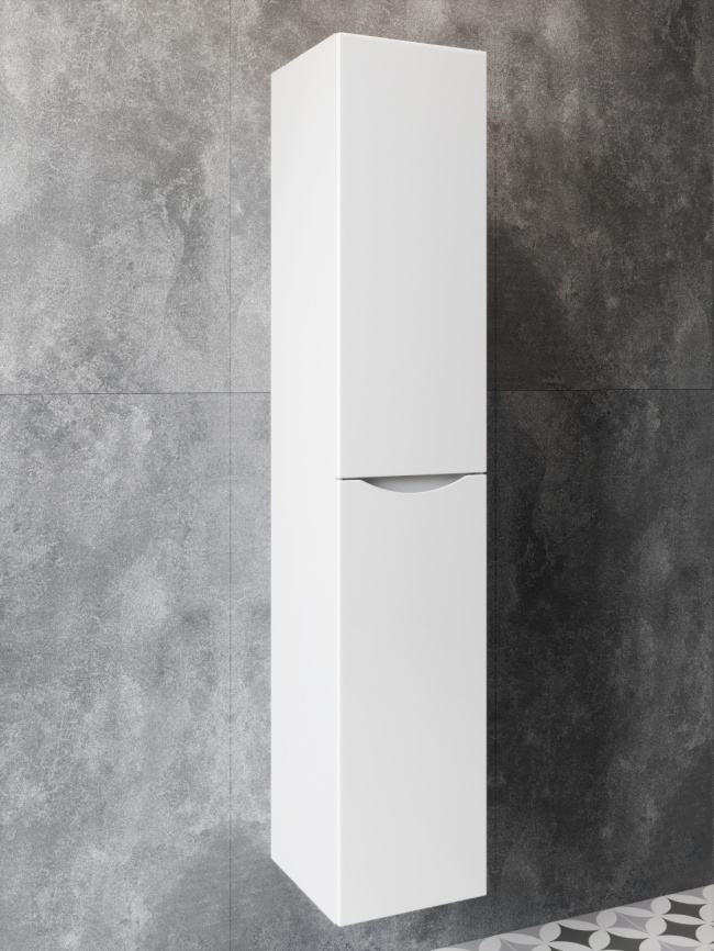 Пенал Подвесной Amica "КОРСИКА" 1 Дверь (Левый, Правый) Белый фото 2