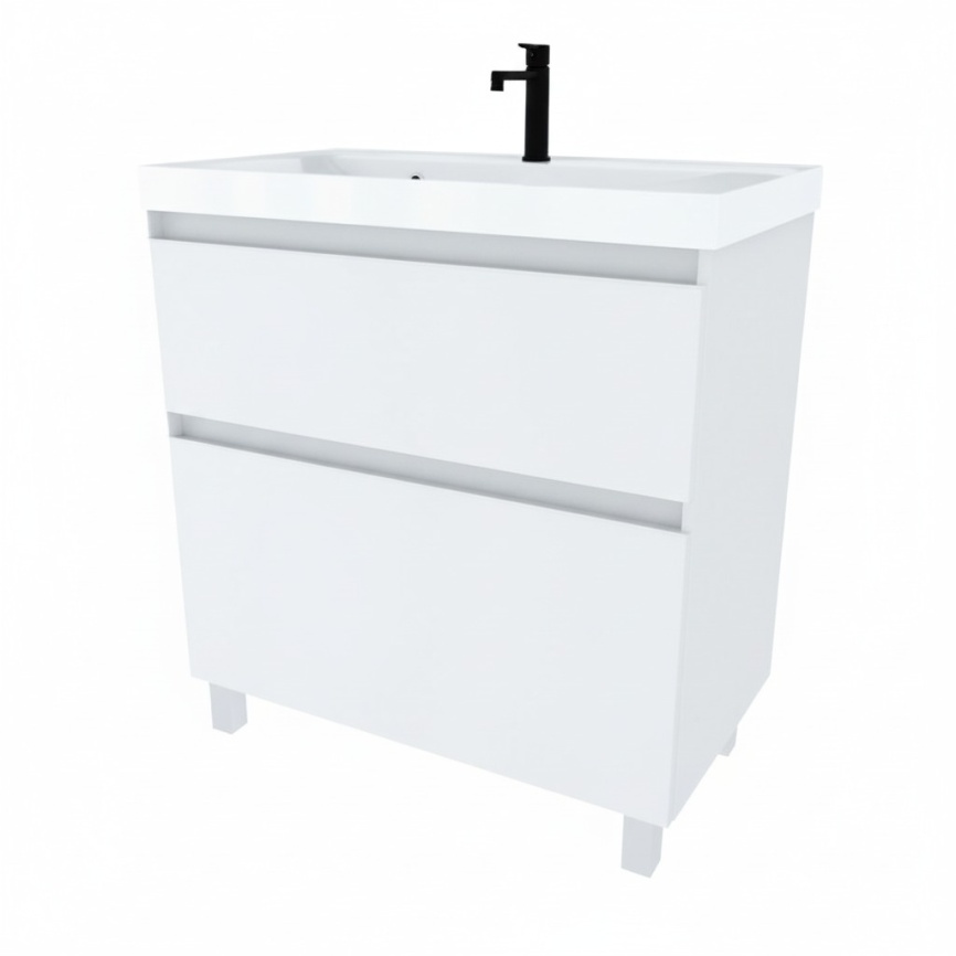 Тумба Напольная Amica "КУБА" 2 Ящика Белый фото 1