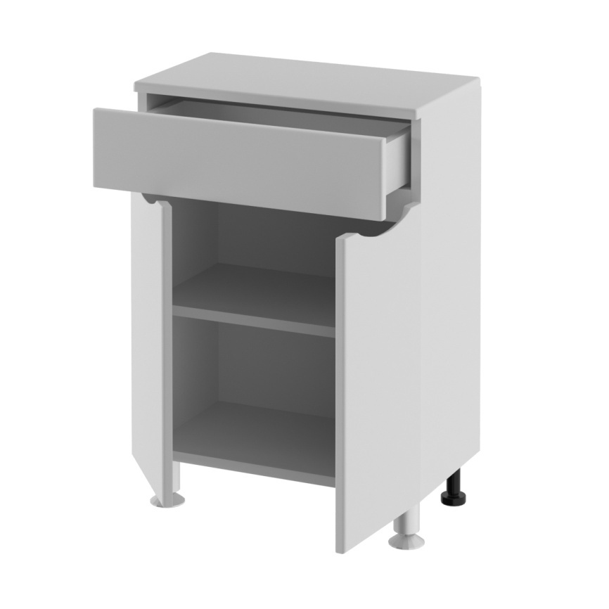 Комод напольный Amica "КОРСИКА" Размер 50 1 ящик 2 двери (левый, правый) фото 2