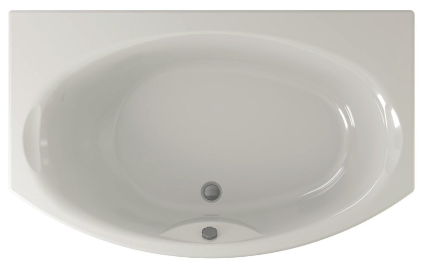 Ванна Прямая Amica "ОГАЙО" 180х80 Овал Белая фото 2