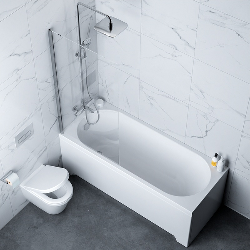 Ванна Прямая Amica "ОБЕРОНИ" Белая  фото 4