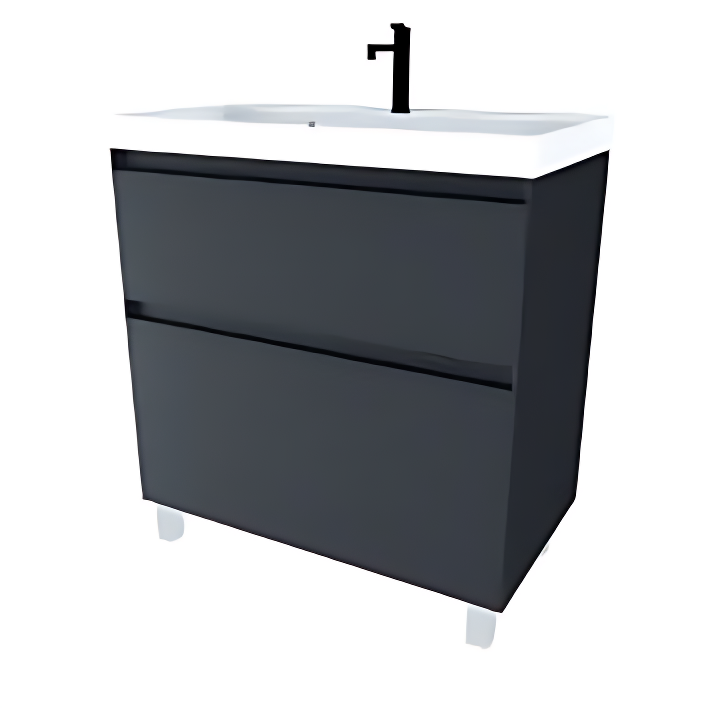 Тумба Напольная Amica "КУБА" 2 Ящика Графит фото 1