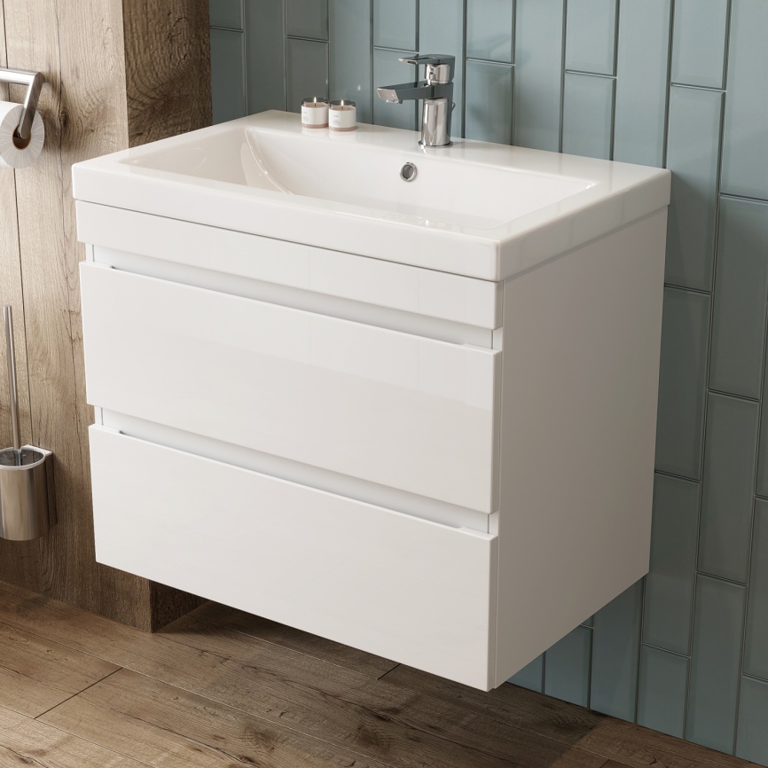 Тумба Подвесная Amica "Санторини"  2 Ящика  фото 3