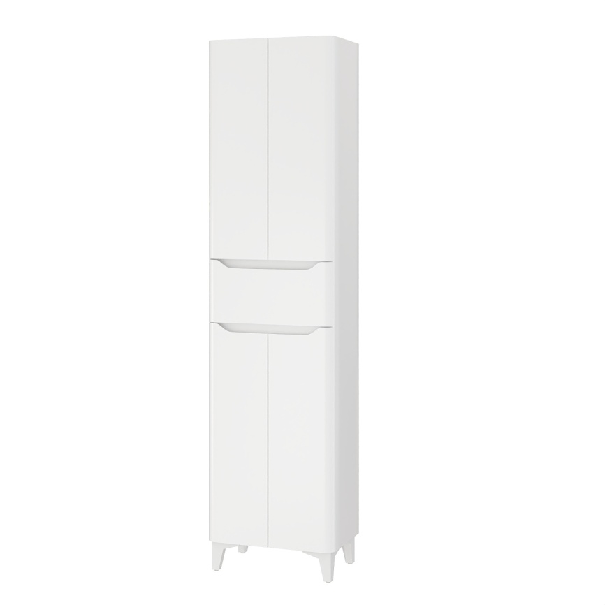 Пенал Напольный Amica "ТАИТИ" Размер 50 4 Двери 1 Ящик Белый фото 1