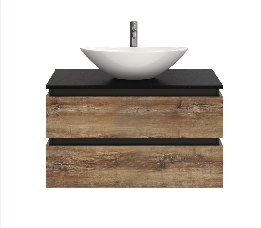 Тумба Подвесная Amica "ЯВА" 2 Ящика Славянский Дуб фото 1